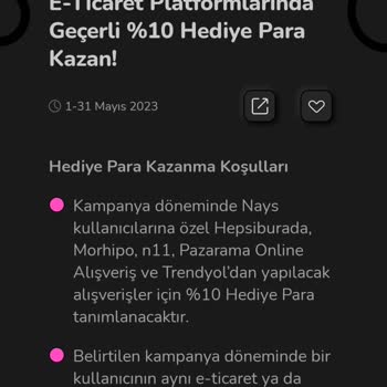 Nays Uygulaması Hediye Paramı Hesabıma Yatırmadı