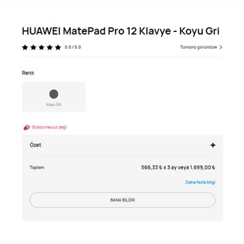 Huawei Tablet Klavyeli Kılıfı Stokları