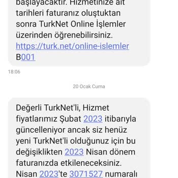TurkNet 5 Ay 5 Farklı Fatura