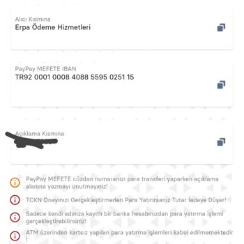 Mefete Para Yatırma Sorunu