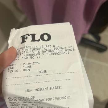 FLO Ayakkabı Ürünümün Değişiminin Yapılmaması