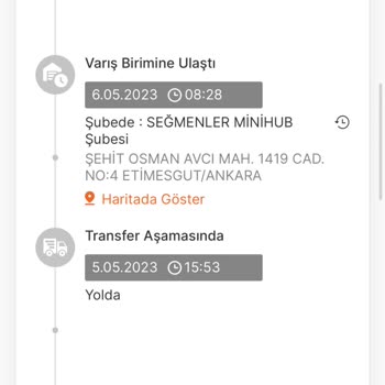 MNG Kargo Seğmenler Minihub Kargo Getirmiyor