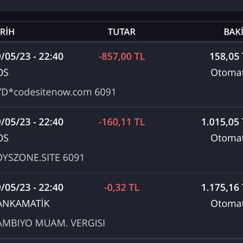 Codesitenow.com Haberim ve İznim Olmadan Kartımdan Para Çekilmiş