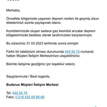 Buderus Deprem Zamanı Kombi Arıza Ücreti