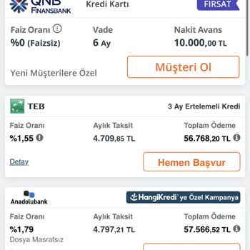 TEB'in Hangikredi Sitesinde Gösterdiği Yanlış Faiz Oranı