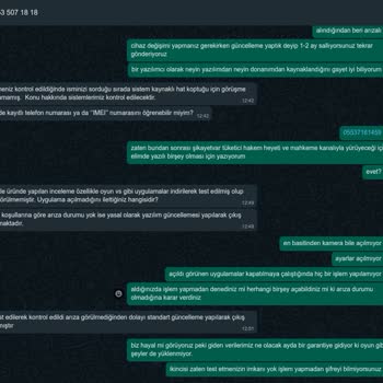 Telpa Arızalı Telefon Güncellendi Denilip Geri Gönderiliyor.