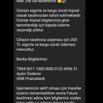 iPhone Pera 14 Pro Max 256 GB Çekiliş Haki Kazandınız