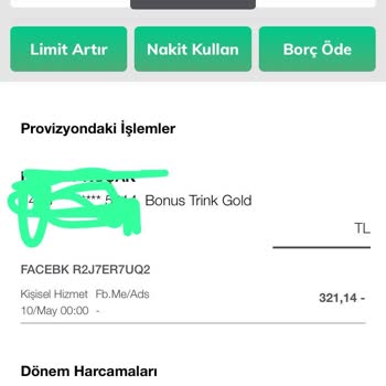 Instagram Facebook Habersiz Kartımdan Ödeme Almış