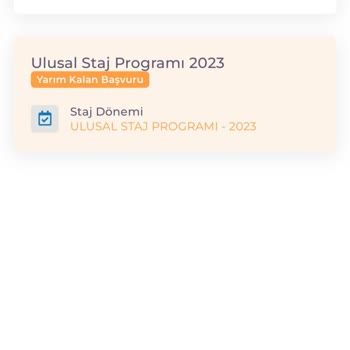 Kariyer Kapısı Yarım Kalan Başvuru