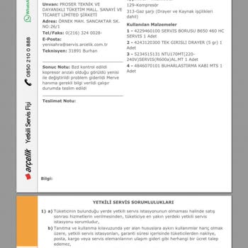 Arçelik Buzdolabı Bitmeyen Arızası