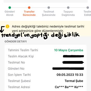 Trendyol Express Kargo Teslimat Süresinin Aşırı Uzun Olması