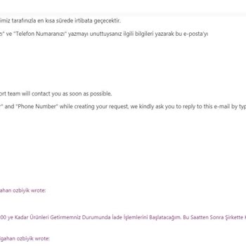 Oxxo Kargo Teslimat Sorunu Hk.