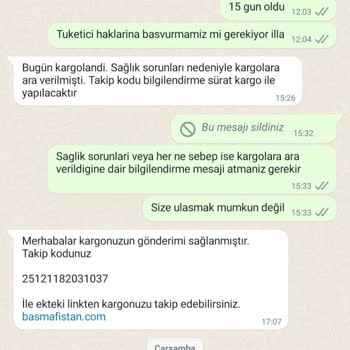 Basma Fistan Siparişi Geç Ve Yanlış Gönderdi İade İçin Dönüş Yapılmadı