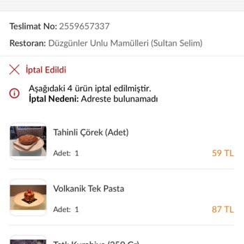 Trendyol Yemek Kuryenin Gelmediği Halde Geldim Yoktunuz Diyerek Siparişi İptal Etmesi!