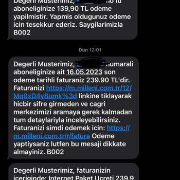 Millenicom'da Zam Var Kalite Yok