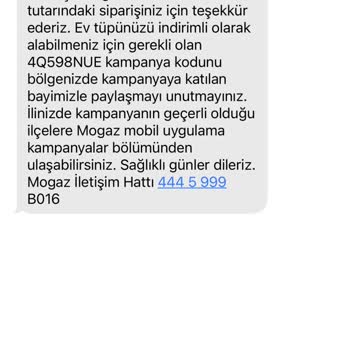 2 Haftada Biten Mogaz Tüp