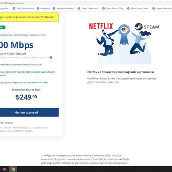 TurkNet İnternet Hız Problemi