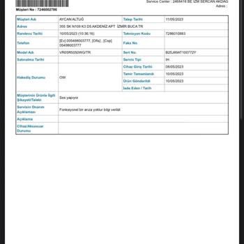 Samsung Robot Süpürge Hata