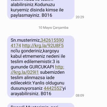 Aras Kargo Erzurum Gürcükapı Şubesi Kargomu Günlerdir Teslim Etmiyor