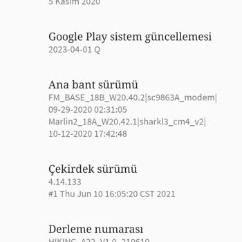 Hiking Teknik Servis A22 Android Sürüm Hatası