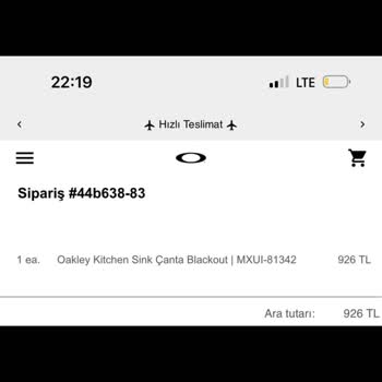 Oakley Yanlış Sipariş Gönderdiler