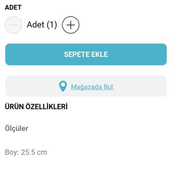 A101 Aprilla Marka Sinek Kovucu Ürününün Yazdığı Özelliklerde Olmaması