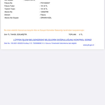 PTT Bank Elektrik Yardımı İle Başkasına Ait Fatura Ödeme