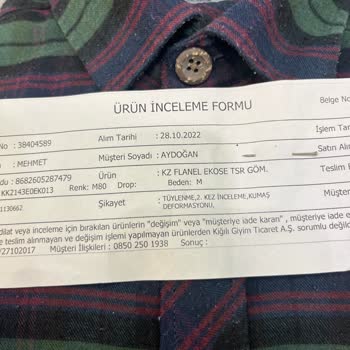 Kiğılı Giyim Tüylenme Giyilmeyecek Duruma Gelmesi