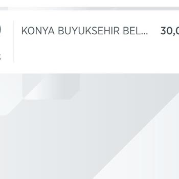 Konya Büyükşehir Belediyesi Atus E Dolum Bakiye Yükleme