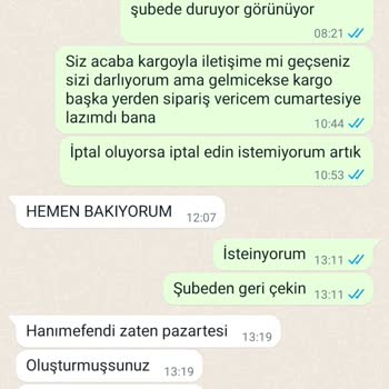 Zaya Korse Gelmeyen Ürünü İptal Etmiyor!