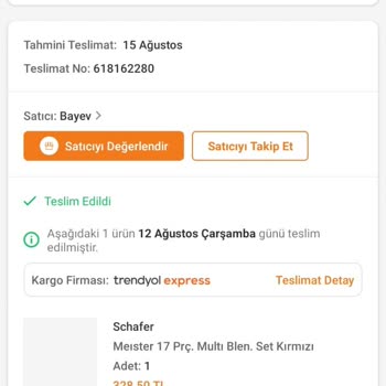 Schafer Meister Multi Blender Seti Yetkili Servis Tamir Süreci Eziyeti