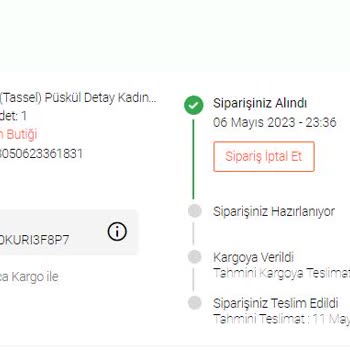 Erva'nın Butiği Siparişim Bir Türlü Kargolanmıyor