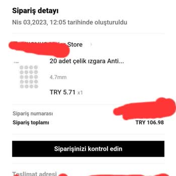 Aliexpress'ten İstediğim Sipariş Gelmedi