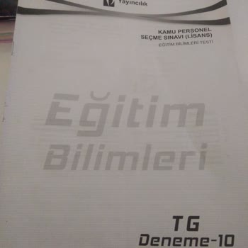 İsem Kitap İsem Yayıncılık 2020 KPSS Eğitim Bilimleri 10 Lu Deneme Tg 10 Deneme
