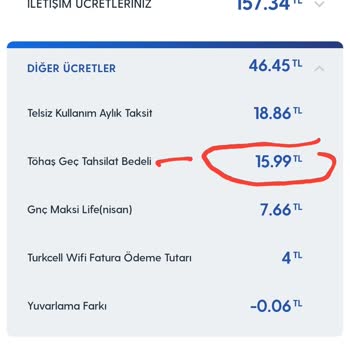Turkcell TÖHAŞ Geç Ödeme Tahsilatı