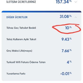 Turkcell TÖHAŞ Geç Ödeme Tahsilatı