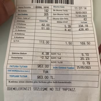 KASKİ Su Fatura Bedeli Yahyalı