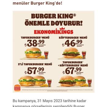 Burger King Fiyat Farkı İnternet Sitesinde Farklı Mağazada Farklı