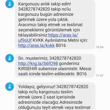 Aras Kargo Kargomu Teslim Etmiyor