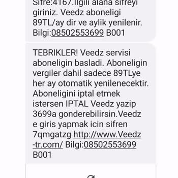 Veedz-tr.com Veedz Abonelik İptali