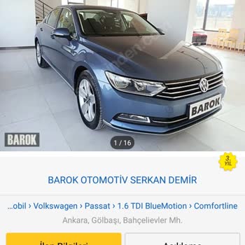 Barok Otomotiv Saygısız ve Söylediği Doğru Olmayan Galerici