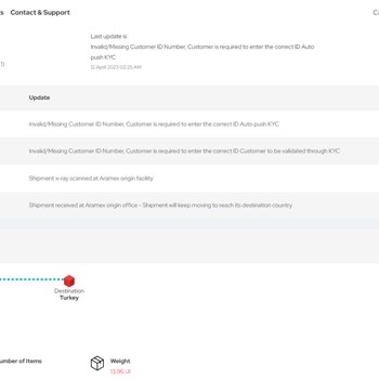 Aramex Kargo Kimlik Bilgisi Hatası Ve Kargo Gelmemesi