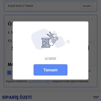 LC Waikiki Ödeme Hata Veriyor
