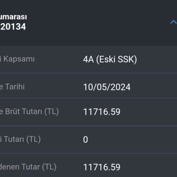 SGK SGK Maaşta Bilgi Eksik