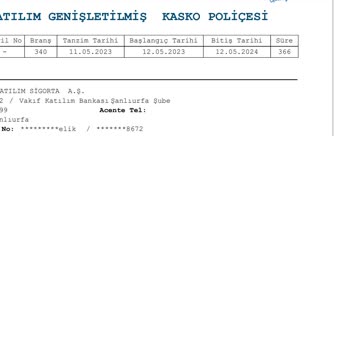 Vakıf Katılım Bankası Vakıf Katılım Kasko İptali