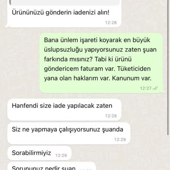 Nisantasibutiks.com İade Sekmesi Olduğu Halde İade Almıyoruz Diyorlar