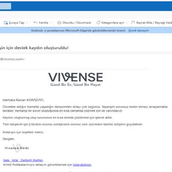 Vivense'nin Yaptığı Hatayı Gidermesi 1 Ay Sonra