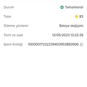 Tik Tok Hesabımda Ki Bakiyemi Sıfırlıyor.