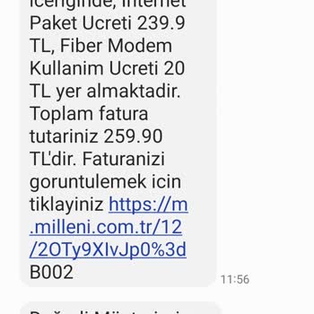 Millenicom Sözünü Tutmayan Haksız Zamlar İşlemler Yapan Bir Şirketmiş.