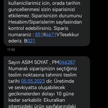 Ekuralkan Rs200 Geç Teslimat